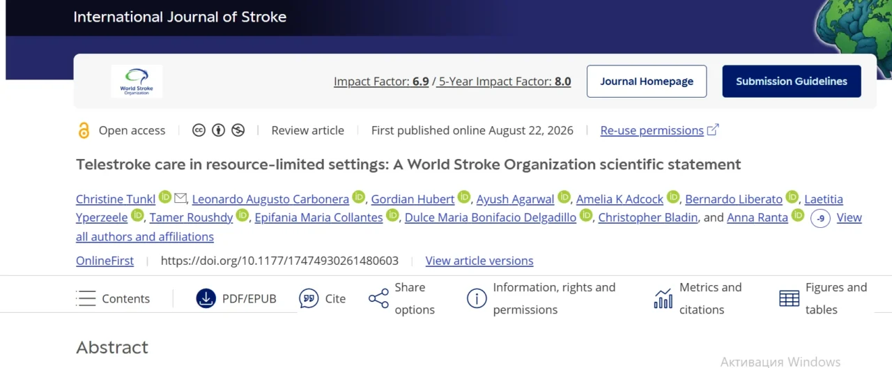 Christine Tunkl: Telestroke - Expanding Access to Evidence-Based Stroke Care 1 Christine Tunkl: Telestroke - Expanding Access to Evidence-Based Stroke Care